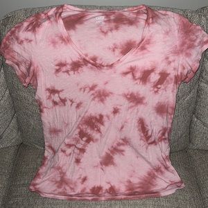 Victoria secret PINK, pink tie dye shirt